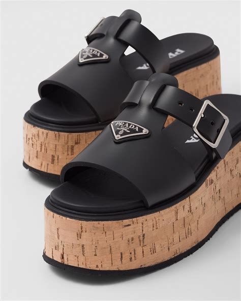 prada platform mules|Prada sandals sale.